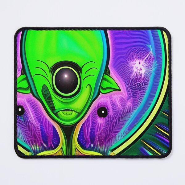 Item preview, Trippy alien art. Colorful psychedelic extraterrestrial designed and sold by Neo-Expression.