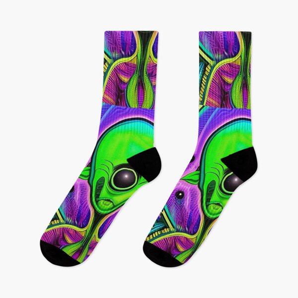 Item preview, Trippy alien art. Colorful psychedelic extraterrestrial designed and sold by Neo-Expression.