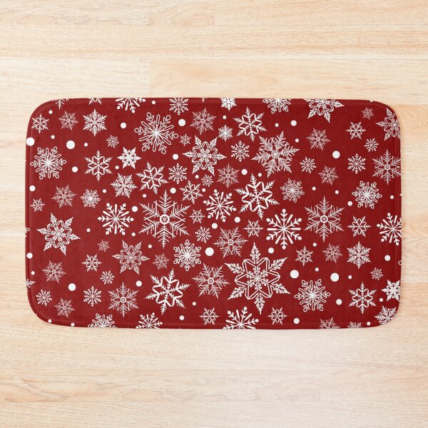 Item preview, Snowflakes on Red designed and sold by BuBuchi.