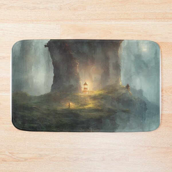 Item preview, a beautiful cinematic image of a lighthouse, fantasy forest landscape, fantasy magic, dark light night, intricate, elegant, sharp focus, illustration, highly detailed, digital p designed and sold by DrawItOnce.