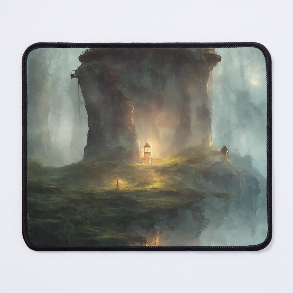 Item preview, a beautiful cinematic image of a lighthouse, fantasy forest landscape, fantasy magic, dark light night, intricate, elegant, sharp focus, illustration, highly detailed, digital p designed and sold by DrawItOnce.