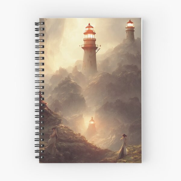 Item preview, a beautiful cinematic image of a lighthouse, fantasy forest landscape, fantasy magic, dark light night, intricate, elegant, sharp focus, illustration, highly detailed, digital p designed and sold by DrawItOnce.