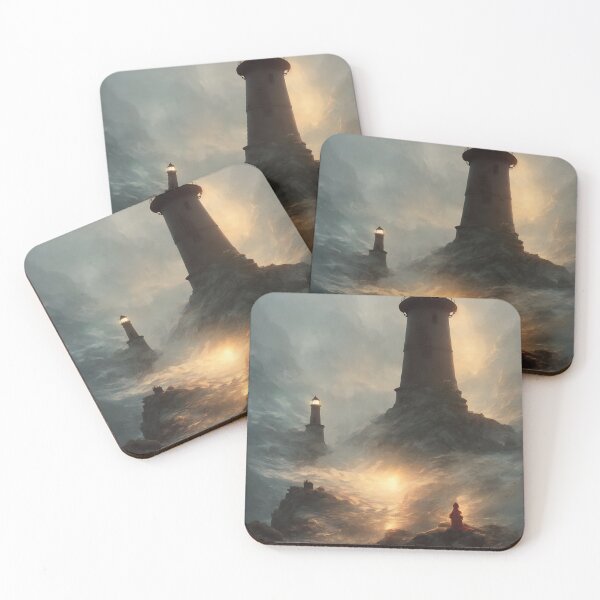 Item preview, a beautiful cinematic image of a lighthouse, fantasy forest landscape, fantasy magic, dark light night, intricate, elegant, sharp focus, illustration, highly detailed, digital p designed and sold by DrawItOnce.