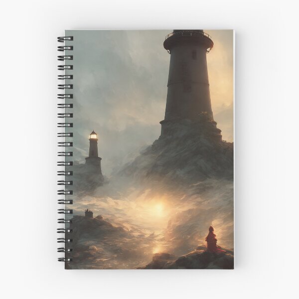 Item preview, a beautiful cinematic image of a lighthouse, fantasy forest landscape, fantasy magic, dark light night, intricate, elegant, sharp focus, illustration, highly detailed, digital p designed and sold by DrawItOnce.