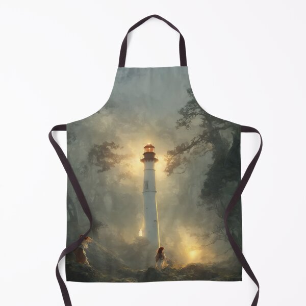 Item preview, a beautiful cinematic image of a lighthouse, fantasy forest landscape, fantasy magic, dark light night, intricate, elegant, sharp focus, illustration, highly detailed, digital p designed and sold by DrawItOnce.