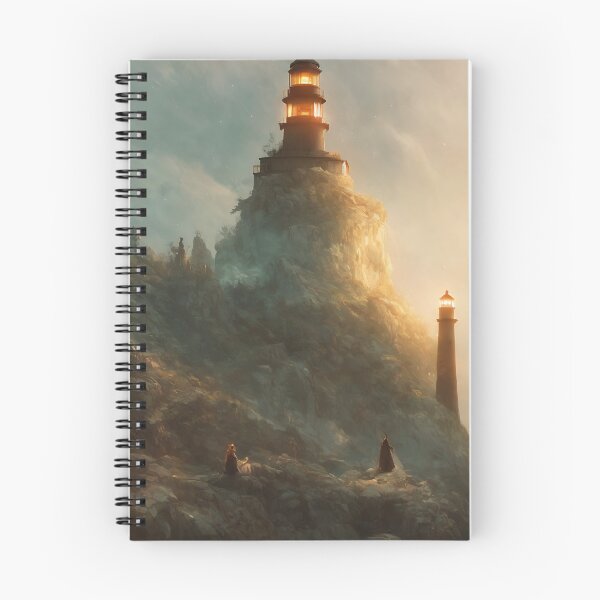 Item preview, a beautiful cinematic image of a lighthouse, fantasy forest landscape, fantasy magic, dark light night, intricate, elegant, sharp focus, illustration, highly detailed, digital p designed and sold by DrawItOnce.