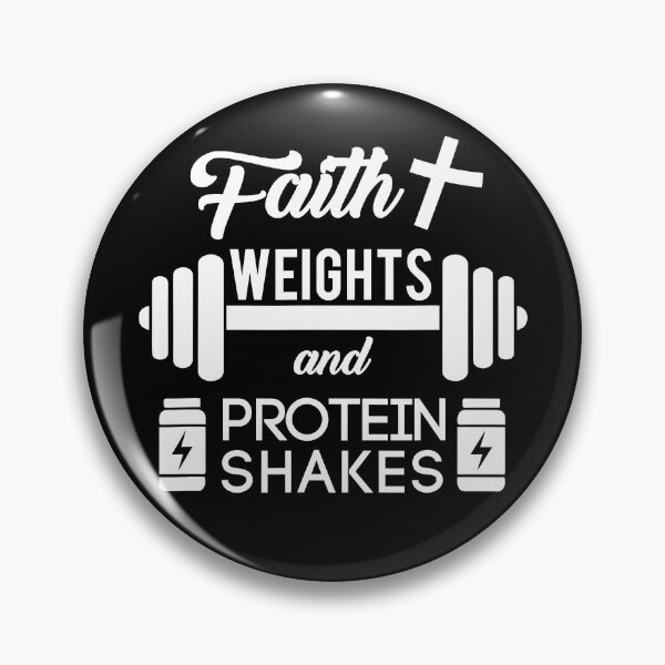 Item preview, Faith Weights And Protein Shakes Christian Gym Weightlifting Workout designed and sold by GeorgiHeyward.