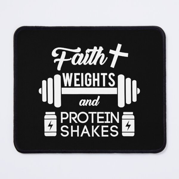 Item preview, Faith Weights And Protein Shakes Christian Gym Weightlifting Workout designed and sold by GeorgiHeyward.
