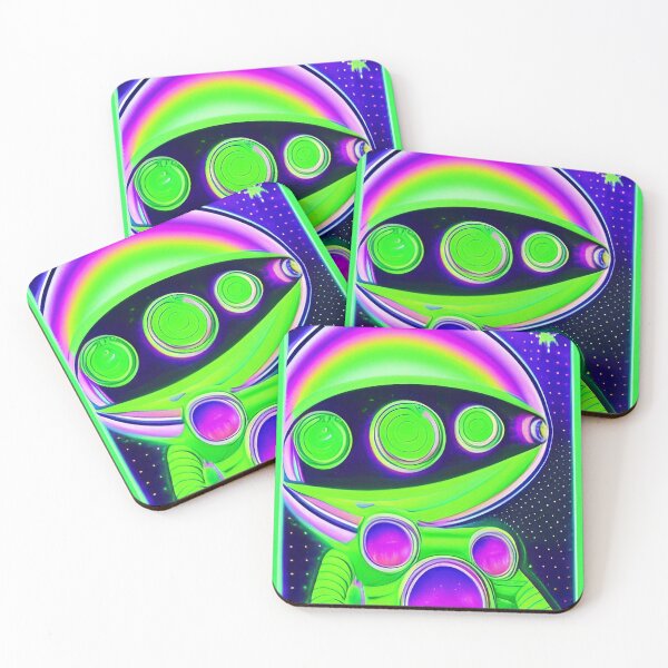 Item preview, Trippy alien art. Colorful psychedelic extraterrestrial designed and sold by Neo-Expression.