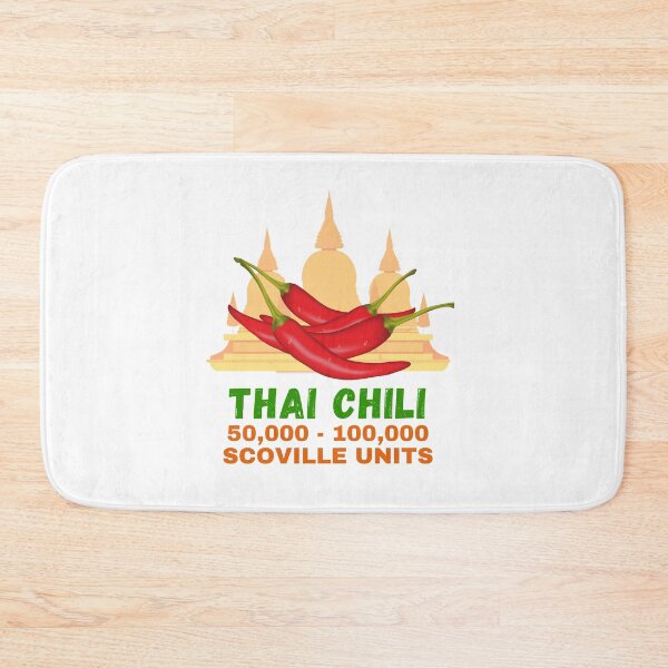 Item preview, Thai Chilies Colorful Fun Design Bold Text with Scoville Units designed and sold by Lost-World-Shop.