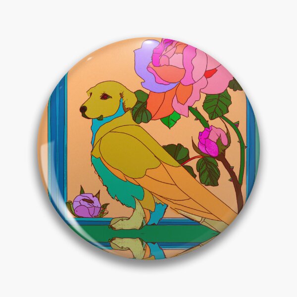 Item preview, Furry Best Friend Dog Angel Art Nuovo Vivid designed and sold by SpiritGifts.