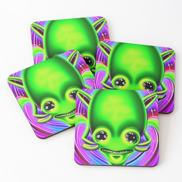 Item preview, Trippy alien art. Colorful psychedelic extraterrestrial designed and sold by Neo-Expression.