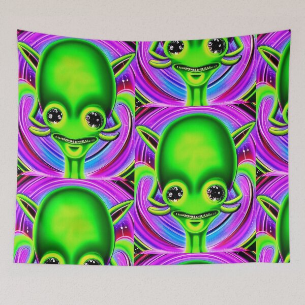 Item preview, Trippy alien art. Colorful psychedelic extraterrestrial designed and sold by Neo-Expression.