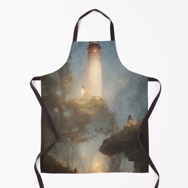 Item preview, a beautiful cinematic image of a lighthouse, fantasy forest landscape, fantasy magic, dark light night, intricate, elegant, sharp focus, illustration, highly detailed, digital p designed and sold by DrawItOnce.