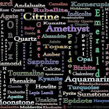 Artwork thumbnail, Gemstone Names Collection by JRGemstones