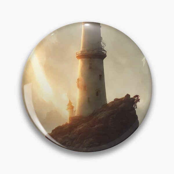 Item preview, a beautiful cinematic image of a lighthouse, fantasy forest landscape, fantasy magic, dark light night, intricate, elegant, sharp focus, illustration, highly detailed, digital p designed and sold by DrawItOnce.