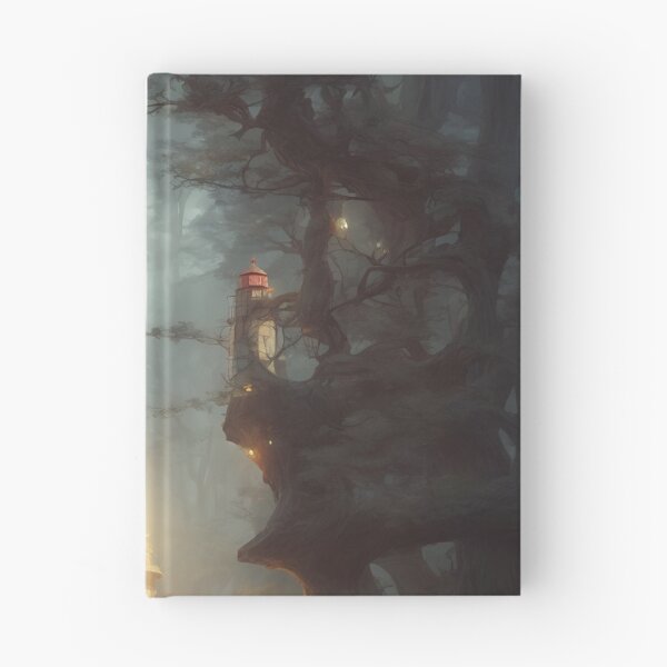 Item preview, a beautiful cinematic image of a lighthouse, fantasy forest landscape, fantasy magic, dark light night, intricate, elegant, sharp focus, illustration, highly detailed, digital p designed and sold by DrawItOnce.
