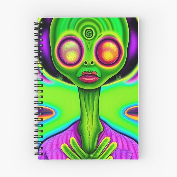 Item preview, Trippy alien art. Colorful psychedelic extraterrestrial designed and sold by Neo-Expression.