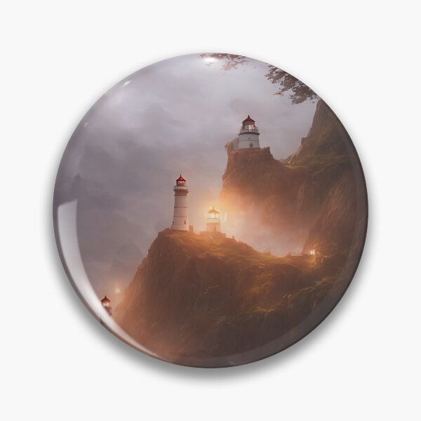 Item preview, a beautiful cinematic image of a lighthouse, fantasy forest landscape, fantasy magic, dark light night, intricate, elegant, sharp focus, illustration, highly detailed, digital p designed and sold by DrawItOnce.