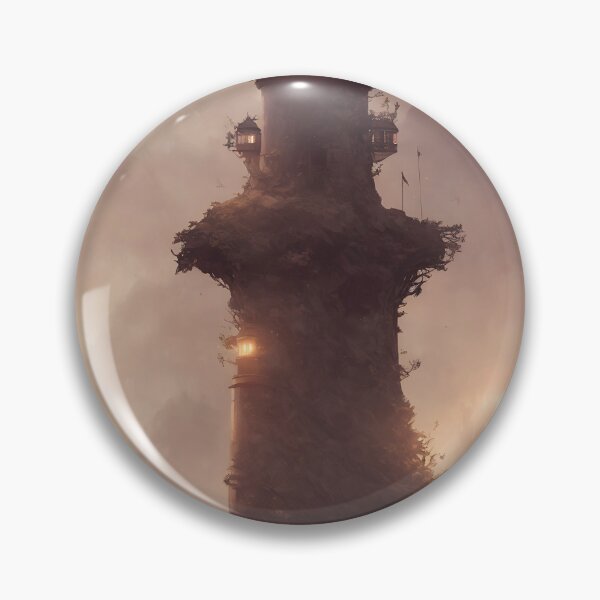 Item preview, a beautiful cinematic image of a lighthouse, fantasy forest landscape, fantasy magic, dark light night, intricate, elegant, sharp focus, illustration, highly detailed, digital p designed and sold by DrawItOnce.
