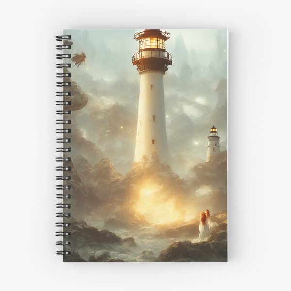 Item preview, a beautiful cinematic image of a lighthouse, fantasy forest landscape, fantasy magic, dark light night, intricate, elegant, sharp focus, illustration, highly detailed, digital p designed and sold by DrawItOnce.