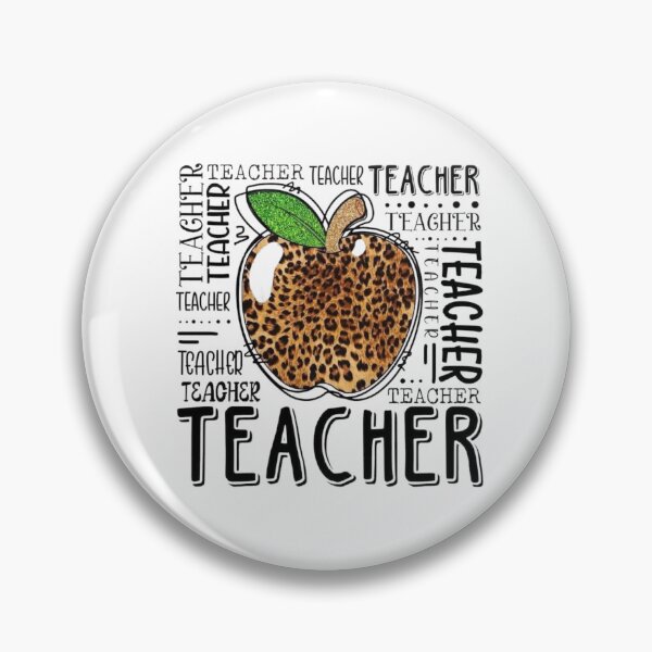 Item preview, Teacher Leopard Apple designed and sold by FortuneCookieTs.