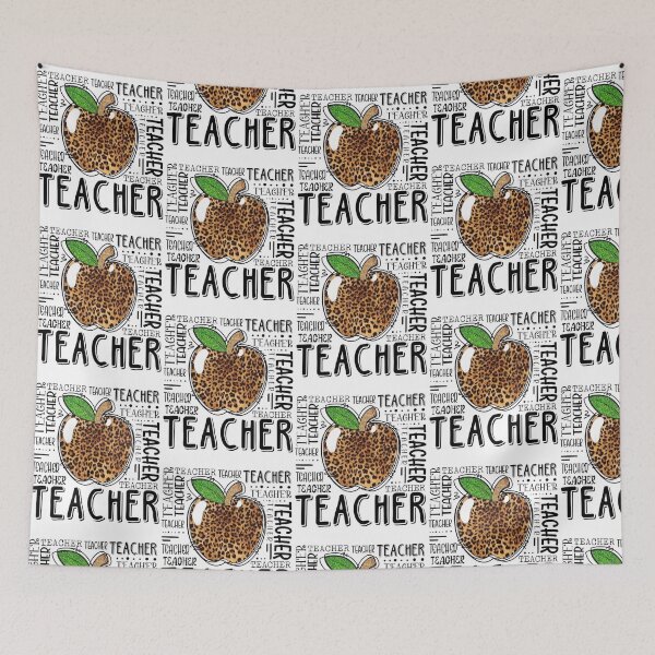 Item preview, Teacher Leopard Apple designed and sold by FortuneCookieTs.