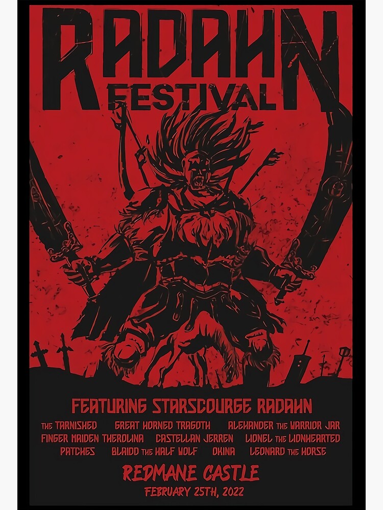 Discover Elden Ring Radahn Festival Poster Premium Matte Vertical Poster