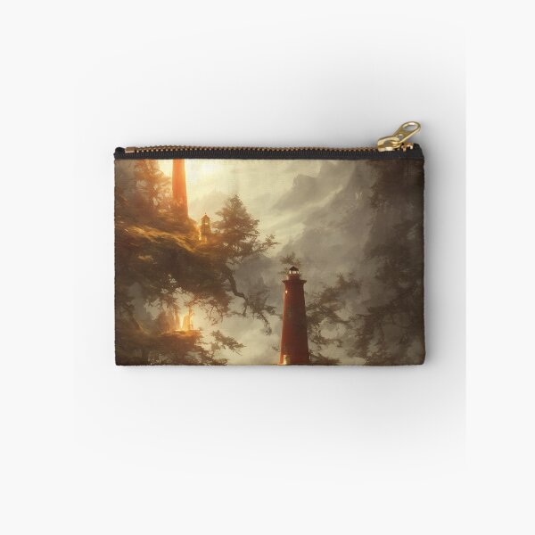 Item preview, a beautiful cinematic image of a lighthouse, fantasy forest landscape, fantasy magic, dark light night, intricate, elegant, sharp focus, illustration, highly detailed, digital p designed and sold by DrawItOnce.