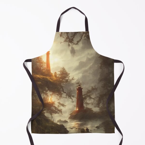 Item preview, a beautiful cinematic image of a lighthouse, fantasy forest landscape, fantasy magic, dark light night, intricate, elegant, sharp focus, illustration, highly detailed, digital p designed and sold by DrawItOnce.