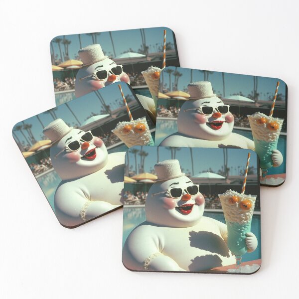 Item preview, Frosty - Snowman in swimming pool designed and sold by StarlightMelody.