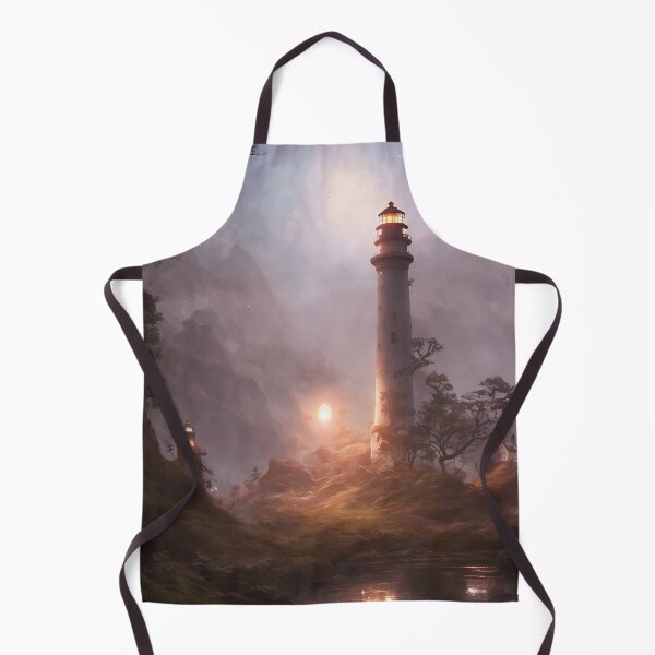 Item preview, a beautiful cinematic image of a lighthouse, fantasy forest landscape, fantasy magic, dark light night, intricate, elegant, sharp focus, illustration, highly detailed, digital p designed and sold by DrawItOnce.