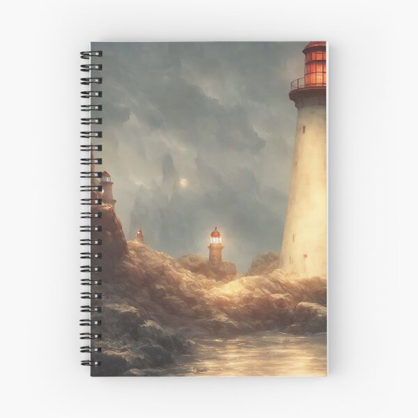 Item preview, a beautiful cinematic image of a lighthouse, fantasy forest landscape, fantasy magic, dark light night, intricate, elegant, sharp focus, illustration, highly detailed, digital p designed and sold by DrawItOnce.