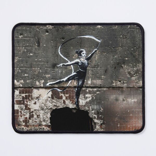Item preview, Banksy Gymnast With Ribbon Ukraine designed and sold by WE-ARE-BANKSY.