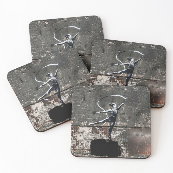 Item preview, Banksy Gymnast With Ribbon Ukraine designed and sold by WE-ARE-BANKSY.