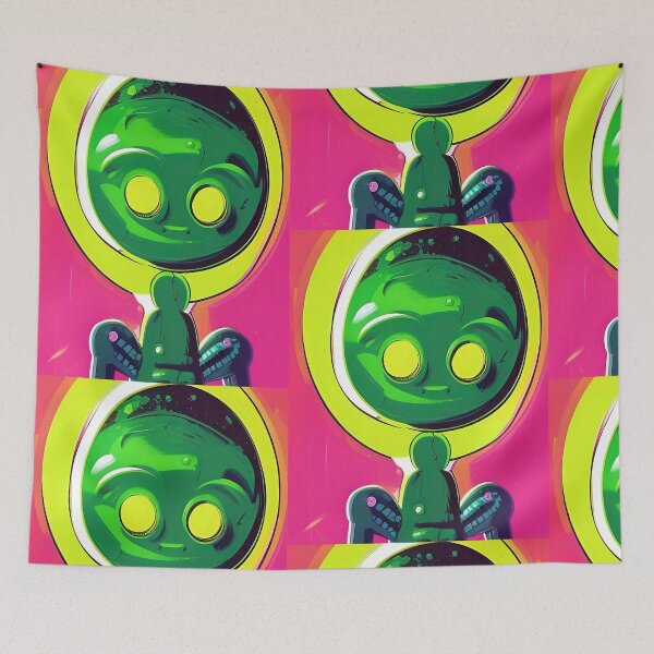 Item preview, Trippy alien art. Colorful psychedelic extraterrestrial designed and sold by Neo-Expression.