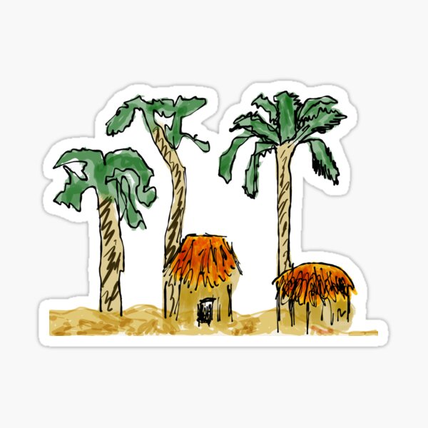 Palm Trees and Paradise Sticker