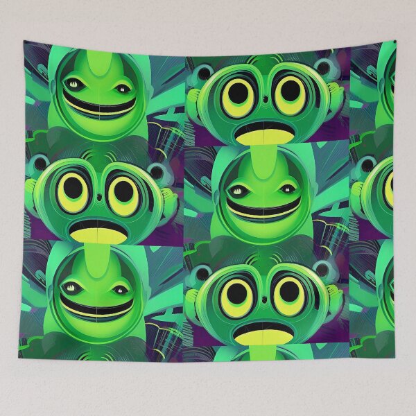 Item preview, Trippy alien art. Colorful psychedelic extraterrestrial designed and sold by Neo-Expression.