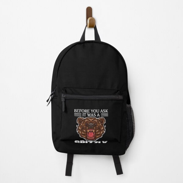 Item preview, Before You Ask It Was A Grizzly Bear Bite Wild Illustration designed and sold by Cedinho.