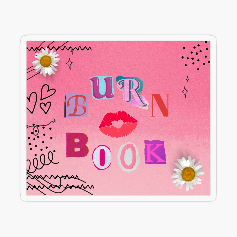 Burn Book Mean Girls Book Cover Magnet by Bookonahookco