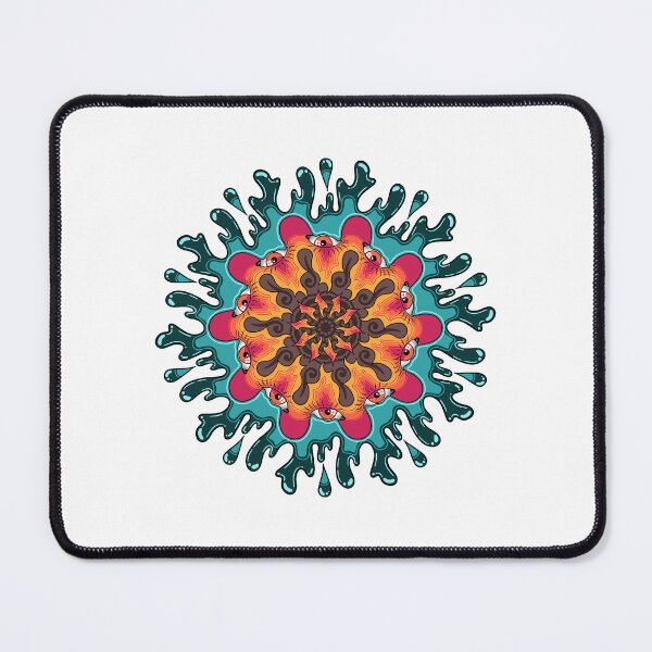 Item preview, Eyes on fire mandala designed and sold by AlanaInk.