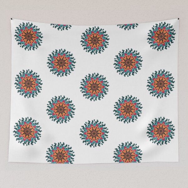 Item preview, Eyes on fire mandala designed and sold by AlanaInk.