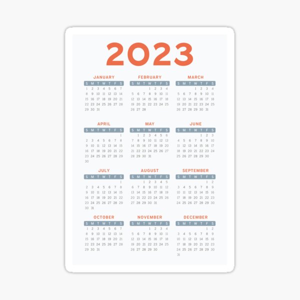 Aesthetic anime calendar 2023 year at a glance  Poster for Sale by  RecStore