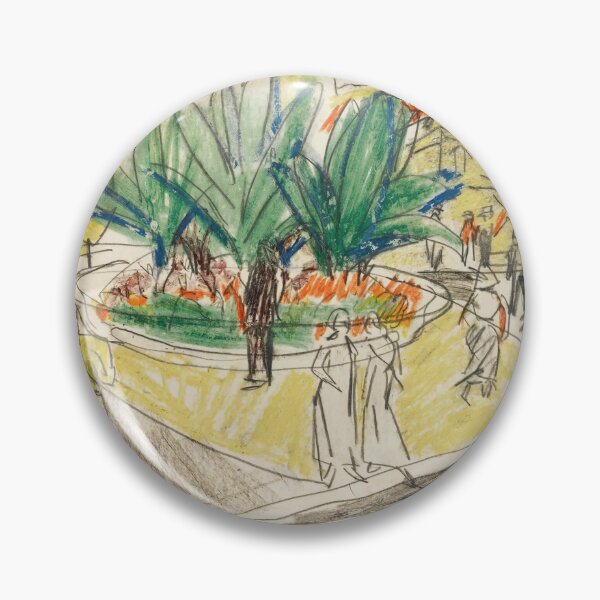 Item preview, Ernst Ludwig Kirchner The Bosquet In Albertplatz In Dresden (1910-11) designed and sold by TeeARTHY.