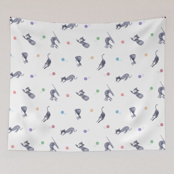 Item preview, cat sock designed and sold by Carolina Etchepare.