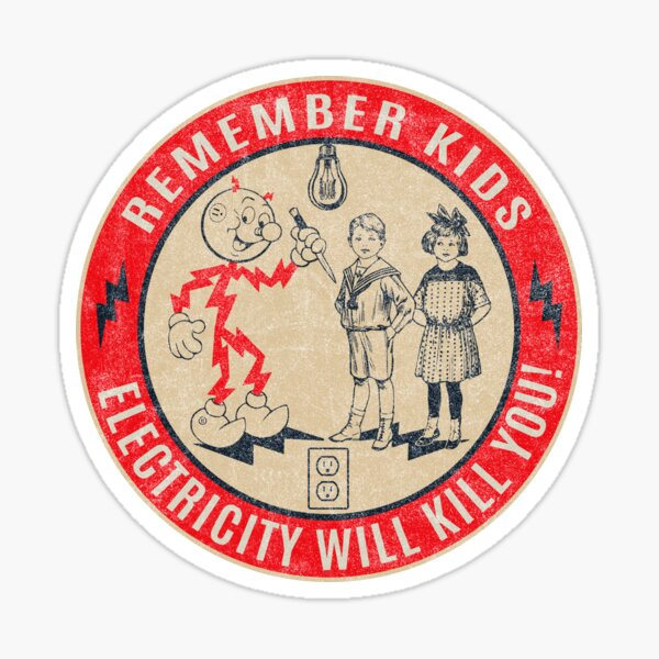 Item preview, Reddy Kilowatt Electricity will kill you Vintage designed and sold by Alema Art.