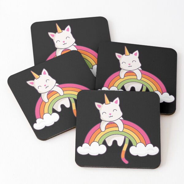 Item preview, Cat Unicorn Rainbow Cloud designed and sold by FineArc.