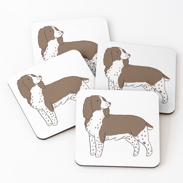 Artikelvorschau, Braune englische Springer Spaniel-Hundeillustration entworfen und verkauft von Yarafantasyart.