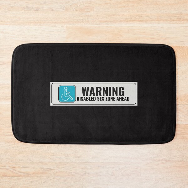 Item preview, Warning Disabled Sex Zone Ahead designed and sold by Disabledland.