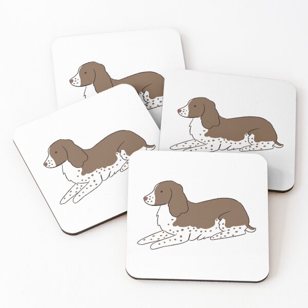 Item preview, Brown english springer spaniel dog illustration  designed and sold by Yarafantasyart.